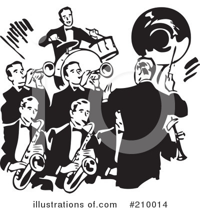Royalty-Free (RF) Band Clipart Illustration by BestVector - Stock Sample #210014