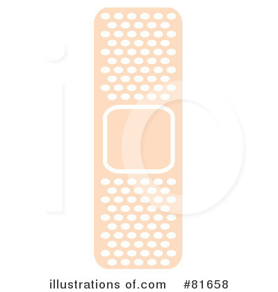 Royalty-Free (RF) Bandage Clipart Illustration by Andy Nortnik - Stock Sample #81658