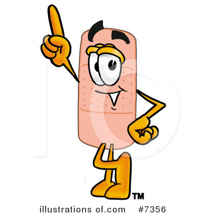 Royalty-Free (RF) Bandaid Clipart Illustration by Mascot Junction - Stock Sample #7356
