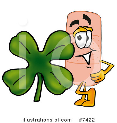 Royalty-Free (RF) Bandaid Clipart Illustration by Mascot Junction - Stock Sample #7422