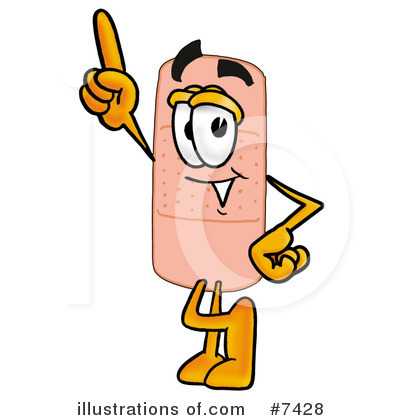 Royalty-Free (RF) Bandaid Clipart Illustration by Mascot Junction - Stock Sample #7428