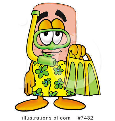 Royalty-Free (RF) Bandaid Clipart Illustration by Mascot Junction - Stock Sample #7432