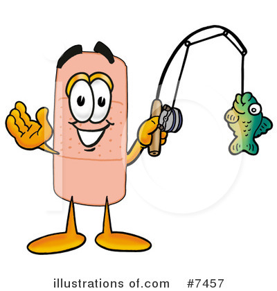 Royalty-Free (RF) Bandaid Clipart Illustration by Mascot Junction - Stock Sample #7457
