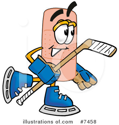 Royalty-Free (RF) Bandaid Clipart Illustration by Mascot Junction - Stock Sample #7458