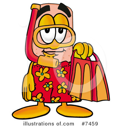 Royalty-Free (RF) Bandaid Clipart Illustration by Mascot Junction - Stock Sample #7459