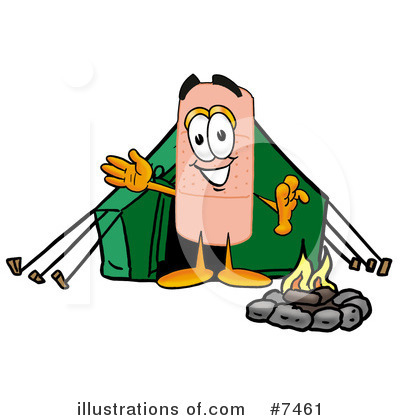 Royalty-Free (RF) Bandaid Clipart Illustration by Mascot Junction - Stock Sample #7461