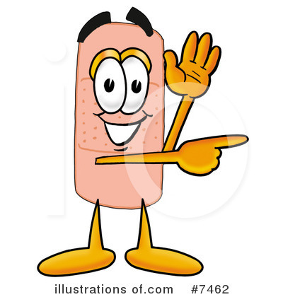Royalty-Free (RF) Bandaid Clipart Illustration by Mascot Junction - Stock Sample #7462