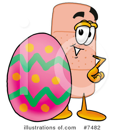 Royalty-Free (RF) Bandaid Clipart Illustration by Mascot Junction - Stock Sample #7482