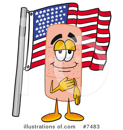 Royalty-Free (RF) Bandaid Clipart Illustration by Mascot Junction - Stock Sample #7483