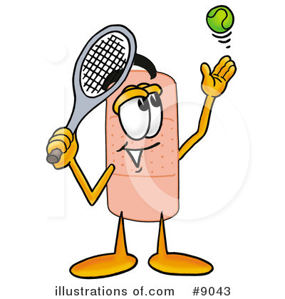Royalty-Free (RF) Bandaid Clipart Illustration by Mascot Junction - Stock Sample #9043