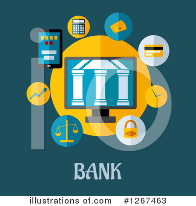 Royalty-Free (RF) Bank Clipart Illustration by Vector Tradition SM - Stock Sample #1267463