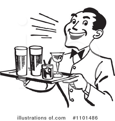 Waiter Clipart #1101486 by BestVector