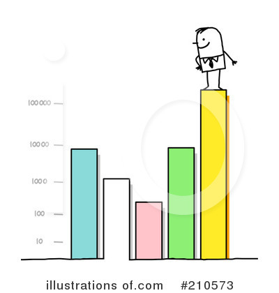 Royalty-Free (RF) Bar Graph Clipart Illustration by NL shop - Stock Sample #210573