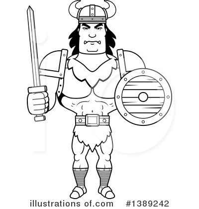 Barbarian Man Clipart #1389242 by Cory Thoman