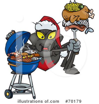 Royalty-Free (RF) Barbecue Clipart Illustration by Dennis Holmes Designs - Stock Sample #70179