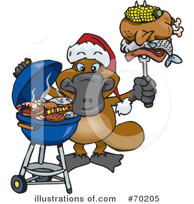 Royalty-Free (RF) Barbecue Clipart Illustration by Dennis Holmes Designs - Stock Sample #70205