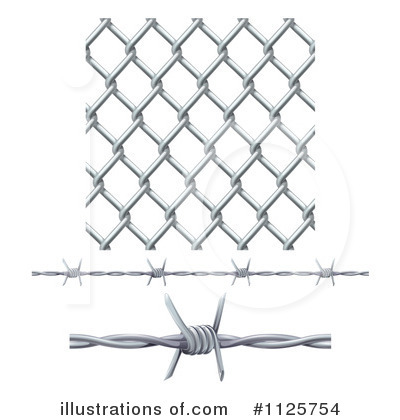 Royalty-Free (RF) Barbed Wire Clipart Illustration by AtStockIllustration - Stock Sample #1125754