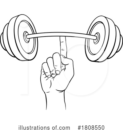 Weightlifting Clipart #1808550 by AtStockIllustration