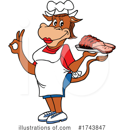Royalty-Free (RF) Barbeque Clipart Illustration by LaffToon - Stock Sample #1743847