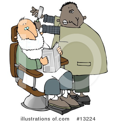 Royalty-Free (RF) Barber Clipart Illustration by djart - Stock Sample #13224
