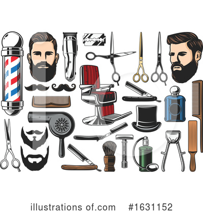 Royalty-Free (RF) Barber Clipart Illustration by Vector Tradition SM - Stock Sample #1631152
