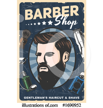 Royalty-Free (RF) Barber Clipart Illustration by Vector Tradition SM - Stock Sample #1690952