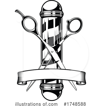 Royalty-Free (RF) Barber Clipart Illustration by Vector Tradition SM - Stock Sample #1748588
