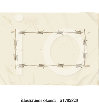 Royalty-Free (RF) Barbwire Clipart Illustration by elaineitalia - Stock Sample #1705820