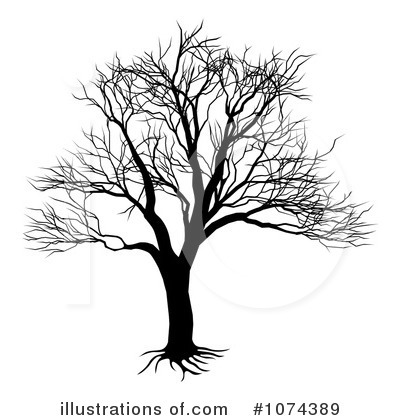 Bare Tree Clipart #1074389 by AtStockIllustration