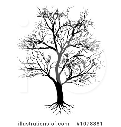 Bare Tree Clipart #1078361 by AtStockIllustration