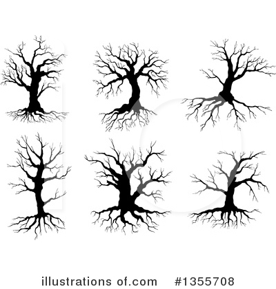 Royalty-Free (RF) Bare Tree Clipart Illustration by Vector Tradition SM - Stock Sample #1355708