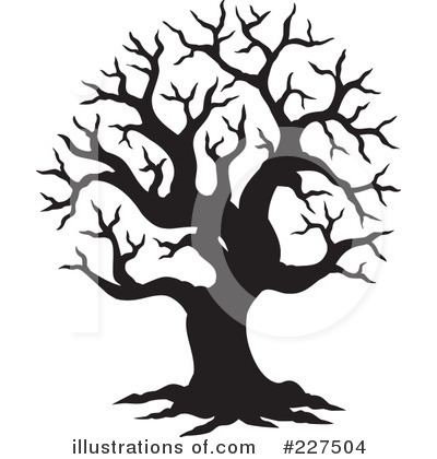 Royalty-Free (RF) Bare Tree Clipart Illustration by visekart - Stock Sample #227504