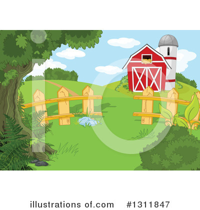 Farm Land Clipart #1311847 by Pushkin