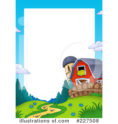 Royalty-Free (RF) Barn Clipart Illustration by visekart - Stock Sample #227508