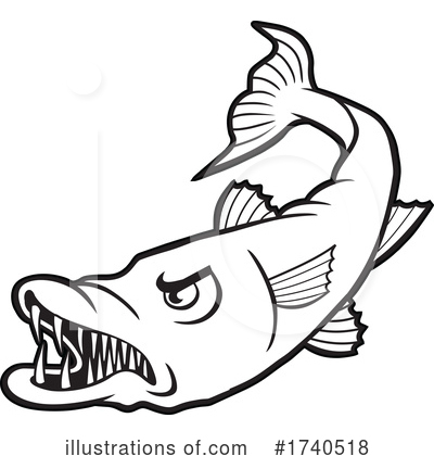 Fish Clipart #1740518 by Johnny Sajem
