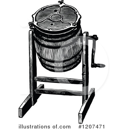 Royalty-Free (RF) Barrel Clipart Illustration by Prawny Vintage - Stock Sample #1207471
