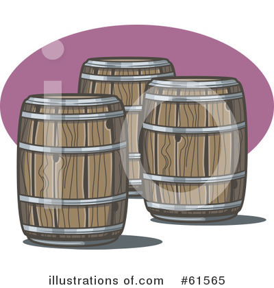 Royalty-Free (RF) Barrels Clipart Illustration by r formidable - Stock Sample #61565