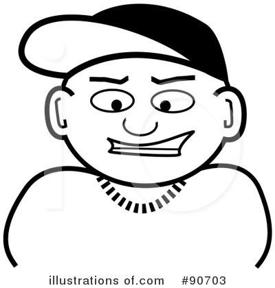 Royalty-Free (RF) Baseball Cap Clipart Illustration by Arena Creative - Stock Sample #90703