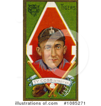 Royalty-Free (RF) Baseball Card Clipart Illustration by JVPD - Stock Sample #1085271