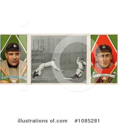 Royalty-Free (RF) Baseball Card Clipart Illustration by JVPD - Stock Sample #1085281