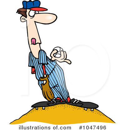 Royalty-Free (RF) Baseball Clipart Illustration by toonaday - Stock Sample #1047496