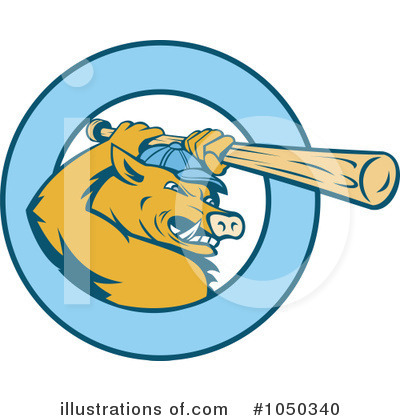 Royalty-Free (RF) Baseball Clipart Illustration by patrimonio - Stock Sample #1050340