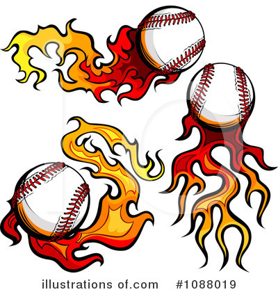Softball Clipart #1088019 by Chromaco
