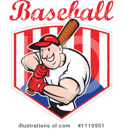 Royalty-Free (RF) Baseball Clipart Illustration by patrimonio - Stock Sample #1110951