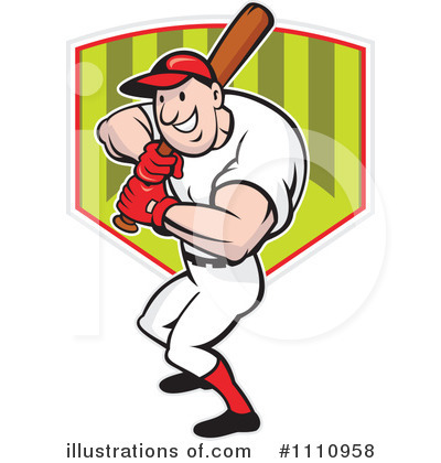 Royalty-Free (RF) Baseball Clipart Illustration by patrimonio - Stock Sample #1110958