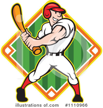 Royalty-Free (RF) Baseball Clipart Illustration by patrimonio - Stock Sample #1110966