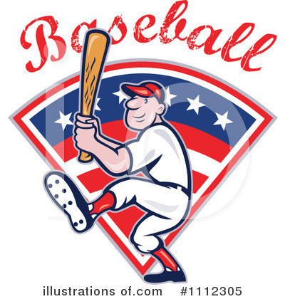 Royalty-Free (RF) Baseball Clipart Illustration by patrimonio - Stock Sample #1112305