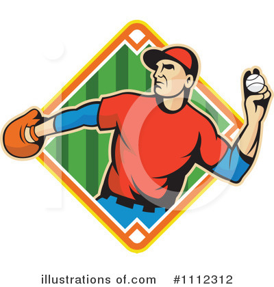 Royalty-Free (RF) Baseball Clipart Illustration by patrimonio - Stock Sample #1112312