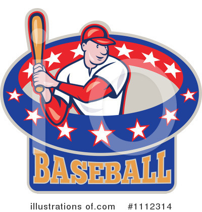 Royalty-Free (RF) Baseball Clipart Illustration by patrimonio - Stock Sample #1112314