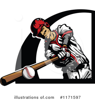 Royalty-Free (RF) Baseball Clipart Illustration by Chromaco - Stock Sample #1171597